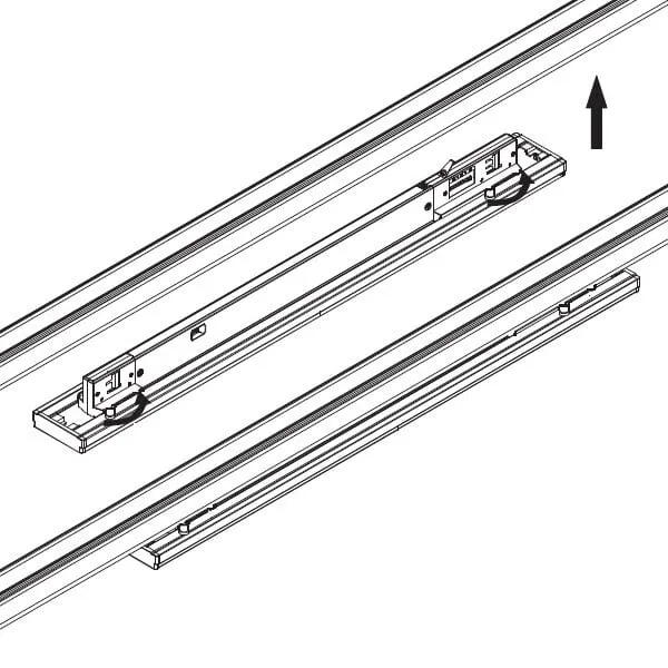 Lištové LED svítidlo TRITO LT120B 120° 54W černé, teplá bílá  105734 