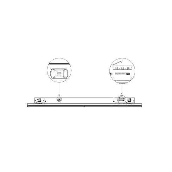 Lištové LED svítidlo TRITO LT120B 90° 54W černé, teplá bílá  105742 