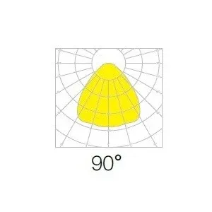 Lištové LED svítidlo TRITO LT120B 90° 54W černé, teplá bílá  105742 