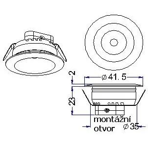 LED svítidlo TLZ-C3W-120 studená bílá 10601 T-LED