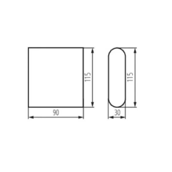 Přisazené LED svítidlo GARTO 8W-W bílé 106483 T-LED