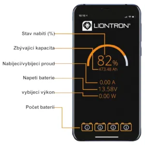 LIONTRON LiFePO4 12,8V 300Ah LXArctic - Karavanová baterie pod sedačku LX Smart BMS s Bluetooth