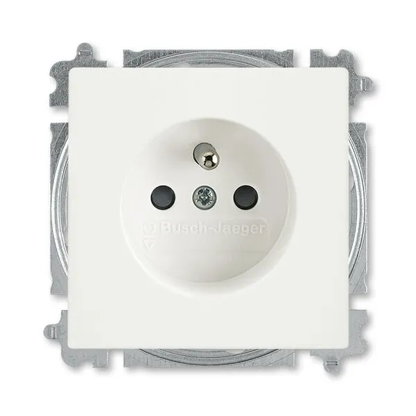 Zásuvka s clonkami mechově bílá 5519B-A02357884