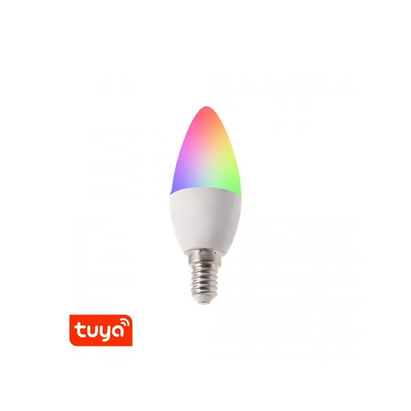 SMART LED žárovka E14 Tuya RGBCCT TU5W 021202 T-LED