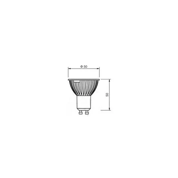 LED žárovka GU10 EL3W, denní bílá 03136 T-LED