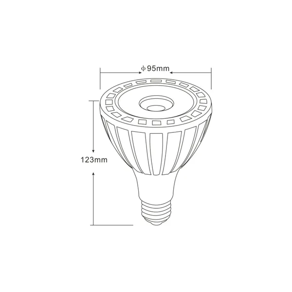 LED žárovka E27 PAR30 PW20 stmívatelná, teplá bílá 032610 T-LED