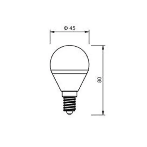 LED žárovka E14 LU5W 260°, studená bílá 03335 T-LED