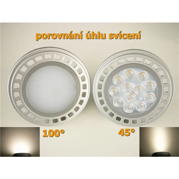 LED žárovka GU10 AR111 X45/100 15W, teplá bílá 03543