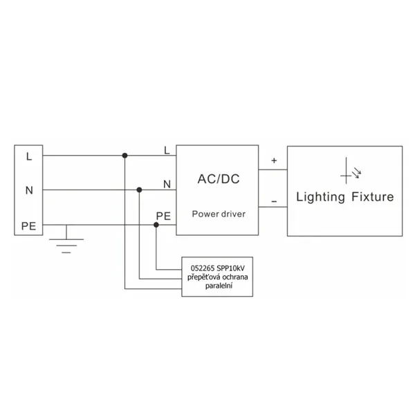 Přepěťová ochrana paralelní SPP10kV 052265