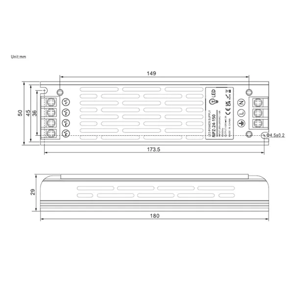 LED zdroj 24V 150W NPZ-24-150 vnitřní 052454