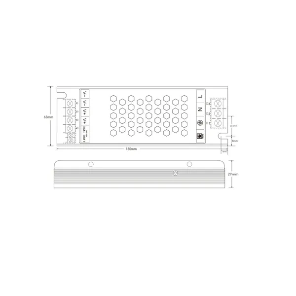 LED zdroj 12V 150W zdroj DIM20-12-150