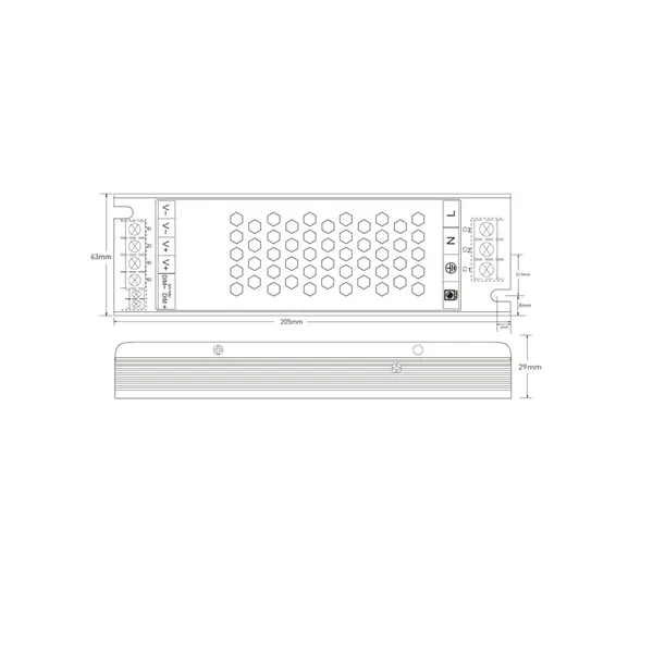 LED zdroj 12V 200W zdroj DIM20-12-200 056523 T-LED