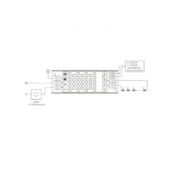 LED zdroj 24V 100W zdroj DIM20-24-100 056531 T-LED