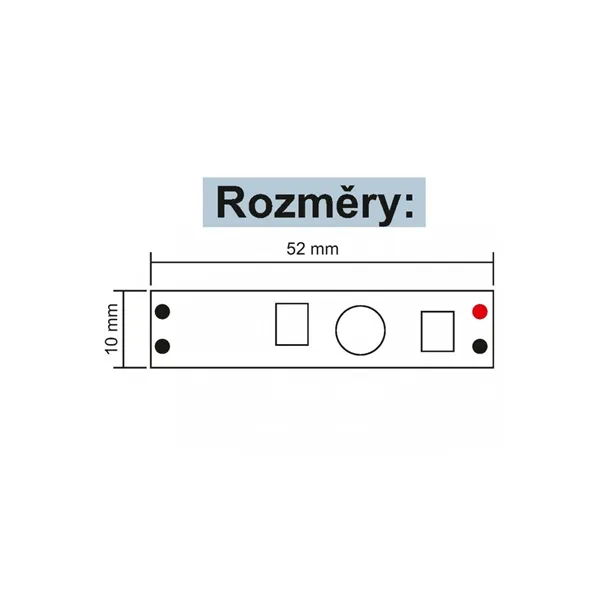 Pohybový spínač do profilu 10A 061215 T-LED