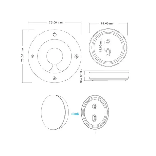 Ovladač dimLED OV SK1 RGBW bílý  069142 