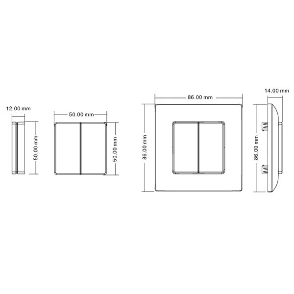 Ovladač dimLED OV HN2K černý 069146