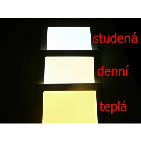 PS24 LED panel 24W přisazený čtverec, studená bílá 102794 T-LED