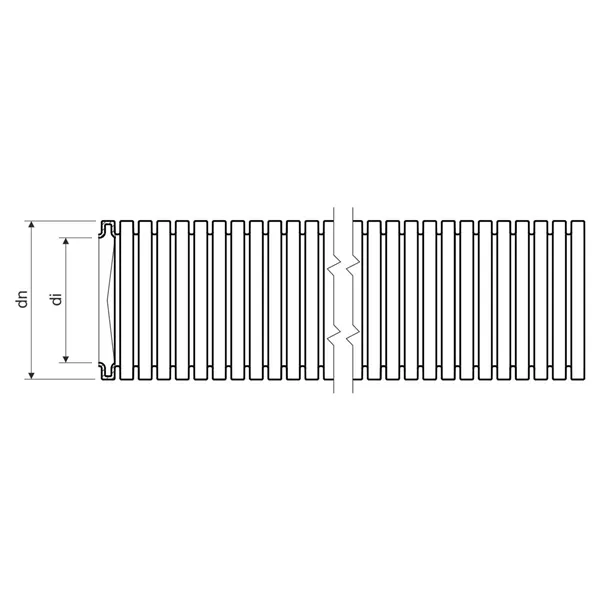 TRUBKA OHEBNÁ EN LPE 320N UV stab černá 2320/LPE-1_F1.U