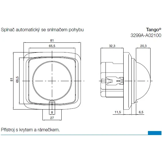 Snímač spínače automatického černá 3299A-A02100 N    