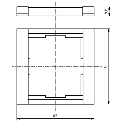 Rámeček jednonásobný bílá/ledová bílá 3901F-A00110 01