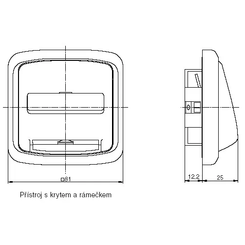 Kryt zásuvky ISDN s 2 otvory béžová 5013A-A00252 D