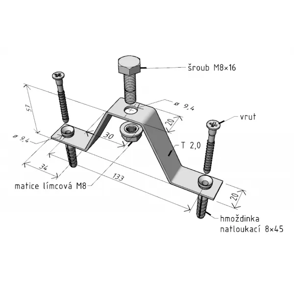 Držák DZM 14 "A2"