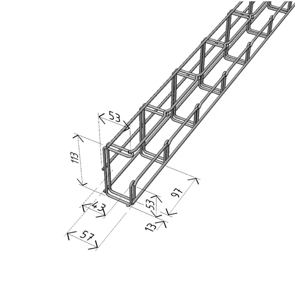 Žlab MERKUR 2 50/100-G "ŽZ" - vzdále