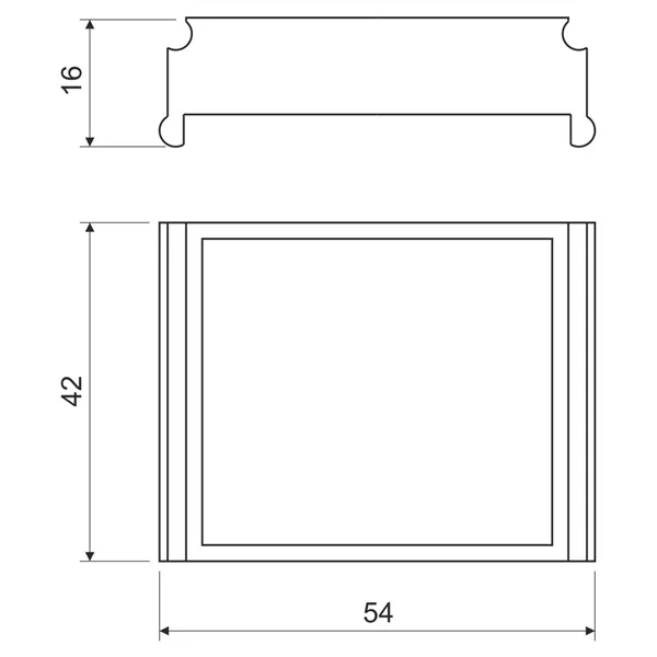 DISTANČNÍ RÁMEČEK KE KRABICI KP 67X67 DR42_HB