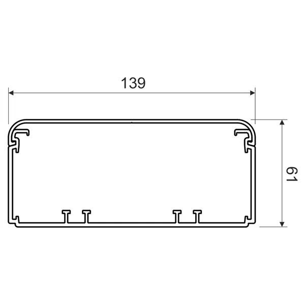 Elektroinstalační kanál 140X60 EKE 140X60_HD