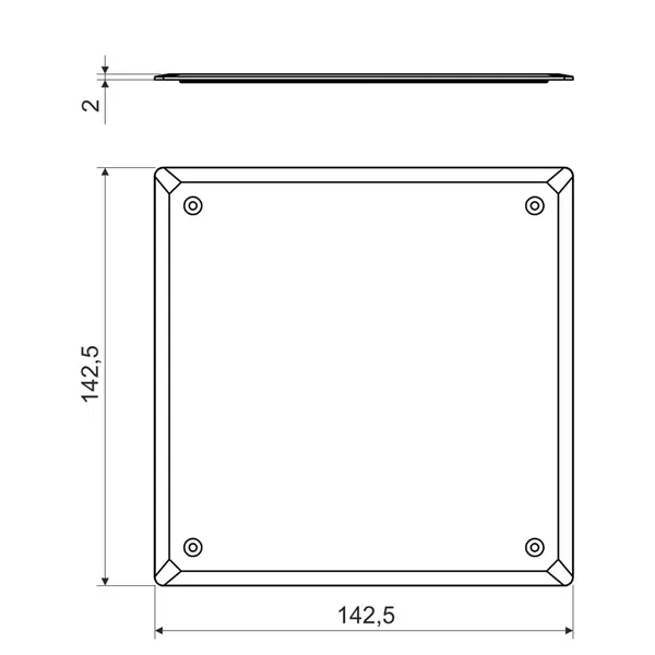 VÍČKO KE KRABICI KO 125 KO 125 V_HB