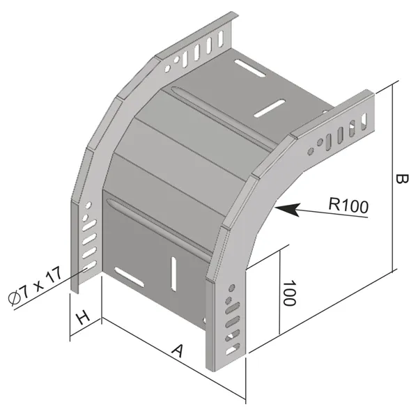 OBLOUK KLESAJÍCÍ 90° KO 90X110X400_F