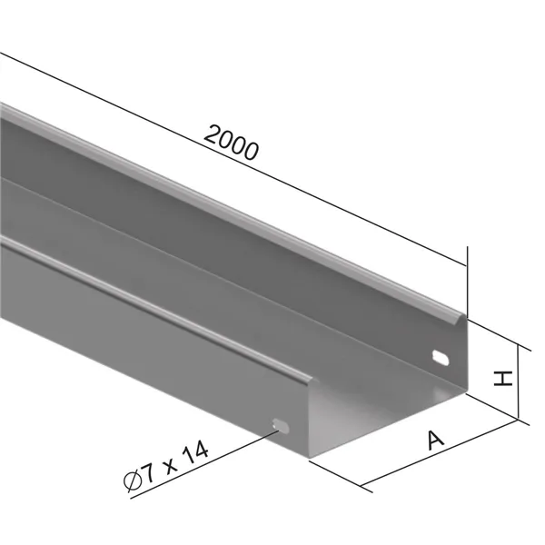 KABELOVÝ ŽLAB NEDĚROVANÝ NIXKZN 100X250_IX