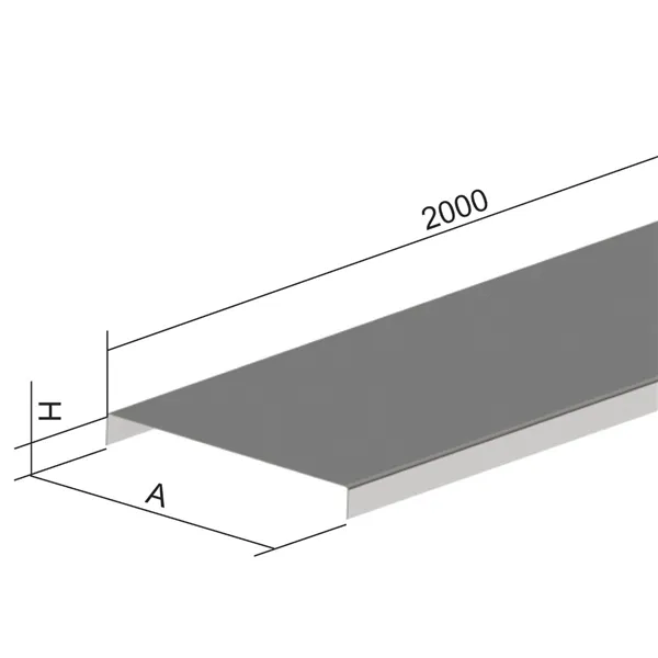 VÍKO KABELOVÉHO ŽLABU NIXV 125_IX