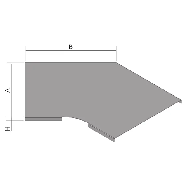 VÍKO OBLOUKU 45° NVO 45X125_F