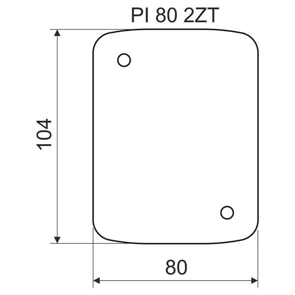 TEPELNĚ IZOLAČNÍ PODLOŽKA PI 80 2ZT_XX