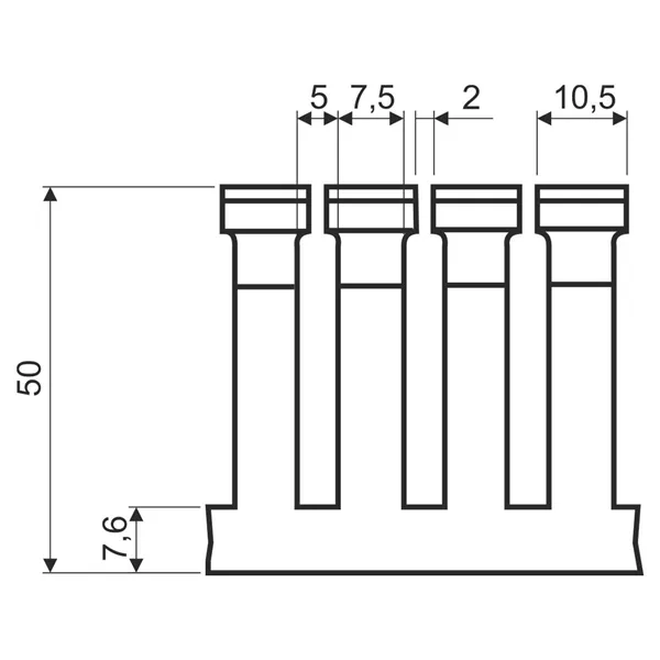 ROZVÁDĚČOVÝ KANÁL BEZHALOGEN. RK 50X50 HF_LD