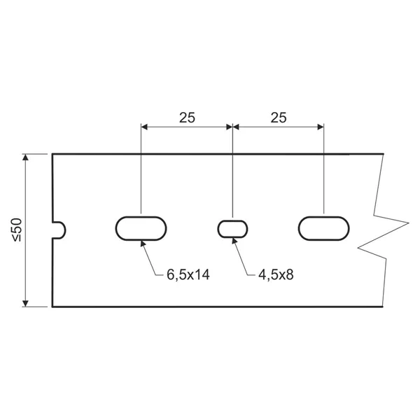 ROZVÁDĚČOVÝ KANÁL BEZHALOGEN. RK 50X50 HF_LD