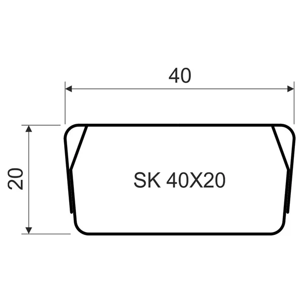 STÍNÍCÍ KANÁL SK 40X20_S