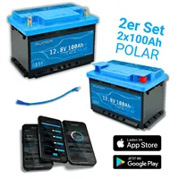 SuperVolt 200Ah 12,8V Polar set Supervolt POLAR LiFePO4 200ah 12,8V lithiová baterie s ohřívačem (2x SX100-P)